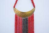 Tassell necklace made with beads.