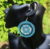 Zulu Beaded Dangle Earrings - Intricate Design