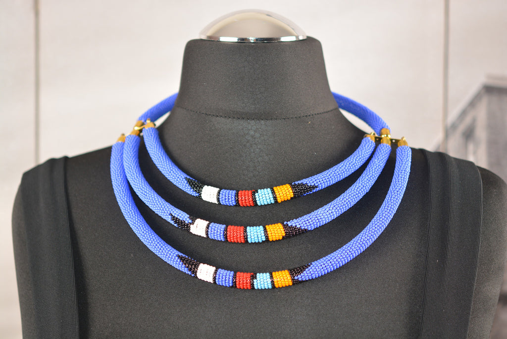 Three Layered beaded necklace - Spring/Summer Collection