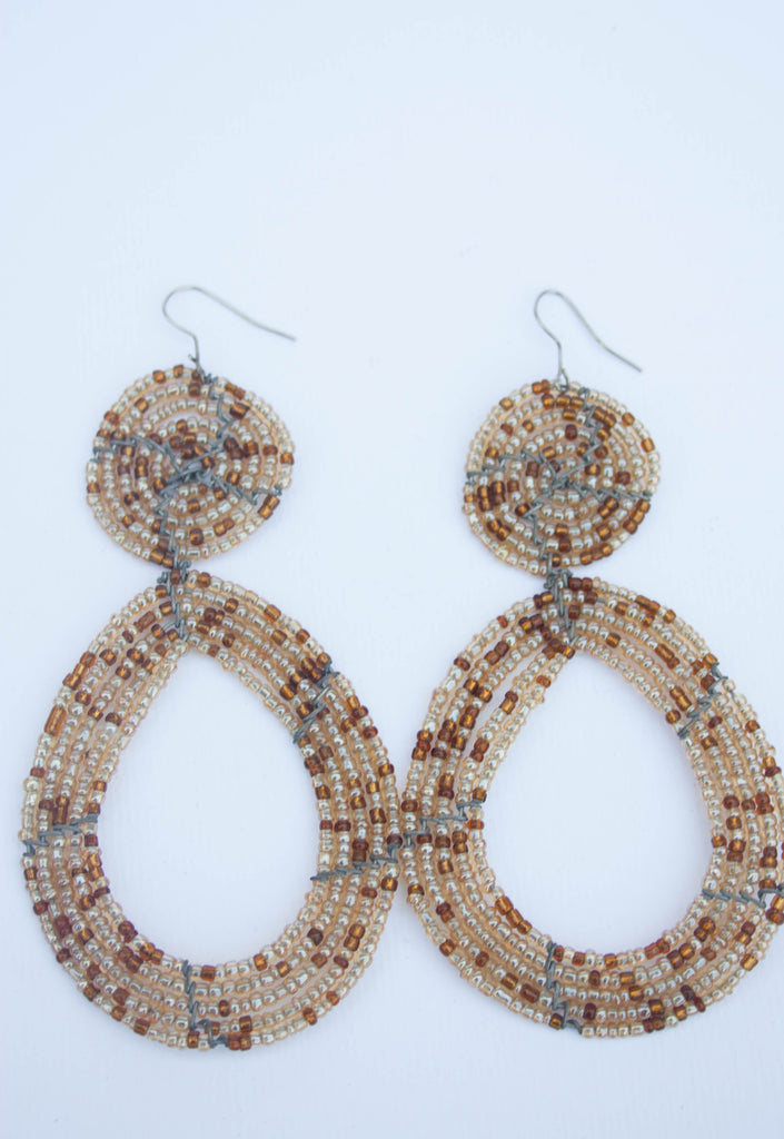 CLEARANCE!!! Gorgeous dangling earrings made with ceramic, beads.