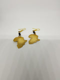 Gold Brass Handmade Earrings