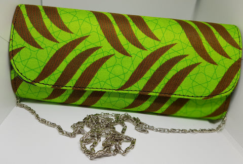 Tube Purse made with Ankara (Wax) fabric