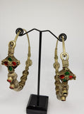 Antique Kashmiri Hoop Earrings