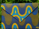 Envelope Purse made with Ankara (Wax) fabric