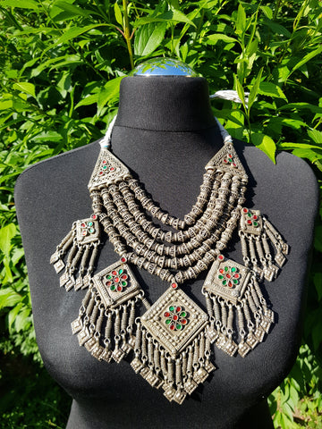Antique Kashmiri Tribal Layered Necklace