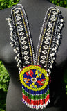 Vintage Kuchi Banjara Beaded Necklace handcrafted in India