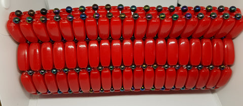 Chunky Beaded Clutch Purse