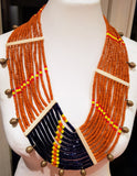 Statement Beaded Necklaces made in Nagaland by the Phom Tribe.