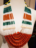 Statement Beaded Necklaces made in Nagaland by the Phom Tribe.