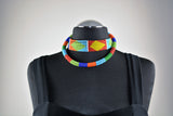 Multicoloured Choker and Strand Necklace Set