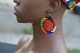 Zulu Beaded Dangle Earrings - handmade