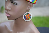 Zulu Beaded Dangle Earrings - Intricate Design