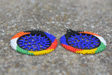 Zulu Beaded Dangle Earrings - handmade