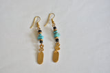 Gold Brass Handmade Earrings