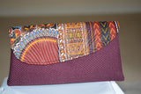 Dashiki woven clutch purse