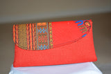 Dashiki woven clutch purse