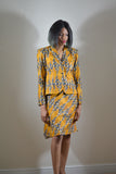 Ankara Blazer with Wrap Skirt