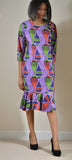 Summer Dress made with Jersey Ankara Print Fabric