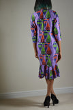 Summer Dress made with Jersey Ankara Print Fabric