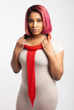 Isigolwani (neck ring) with beaded tie necklace (Torso length) - Monochrome and Plain colours