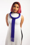 Isigolwani (neck ring) with beaded tie necklace (Torso length) - Monochrome and Plain colours