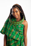 Isigolwani Neck Ring and Hoop - Black/Yellow/ Green)