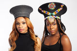 XL Bespoke Zulu Hat (Isicholo) - Embellished with beads (SALE).