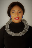 Maasai Monochrome traditional collar necklace