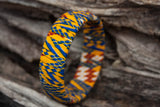 Wooden bangles made with ankara fabric